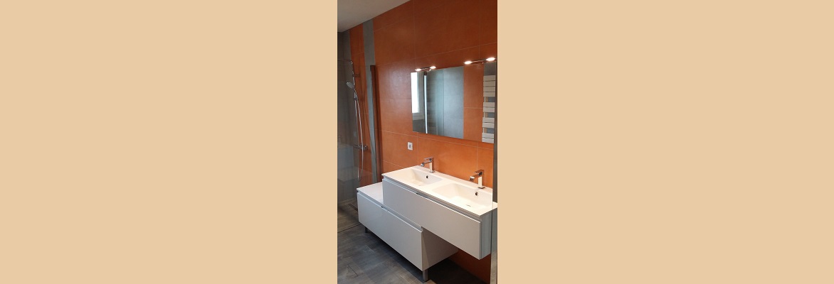 Création d'une salle de bain.